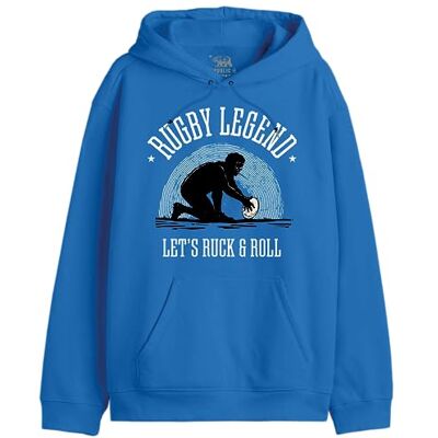 REPUBLIC OF CALIFORNIA "Rugby Legend" UXREPCZSW034 Sweatshirt för män, kunglig, storlek XXL, Kunglig, M REPUBLIC OF CALIFORNIA "Rugby Legend" UXREPCZSW034 Sweatshirt för män, kunglig, storlek XXL, Kunglig, M
