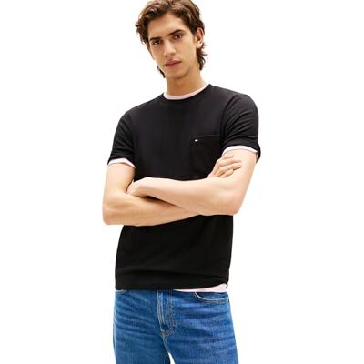 Tommy Hilfiger Långärmad herrskjorta, Svart, L Tommy Hilfiger Långärmad herrskjorta, Svart, L
