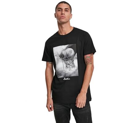 Tee T-shirt för män Ballin 2.0 te, tryckt skjorta med temat basket, storlekar XS – XXL, Svart (svart 00007), XS Tee T-shirt för män Ballin 2.0 te, tryckt skjorta med temat basket, storlekar XS – XXL, Svart (svart 00007), XS