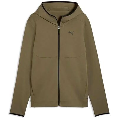 PUMA TECH FULL-ZIP Hoodie DK Loden Green PUMA TECH FULL-ZIP Hoodie DK Loden Green
