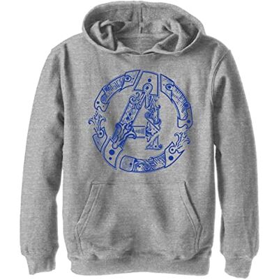 Marvel Avengers Classic Avenger Hilt Hoodie, atletisk Heather, M, Athletic Heather, M Marvel Avengers Classic Avenger Hilt Hoodie, atletisk Heather, M, Athletic Heather, M