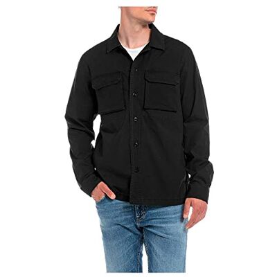 Replay M4102 herrskjorta, 098 svart, XXL, 098 svart, XXL Replay M4102 herrskjorta, 098 svart, XXL, 098 svart, XXL