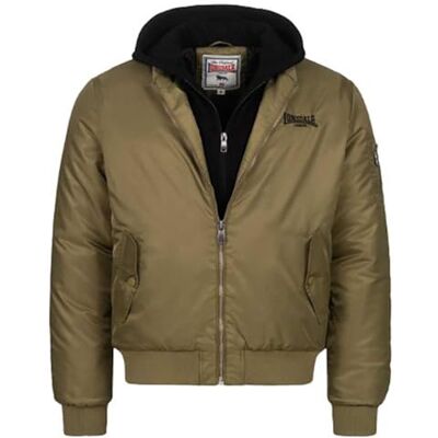 Lonsdale Ballindean jacka för män, oliv/svart, XXL Lonsdale Ballindean jacka för män, oliv/svart, XXL