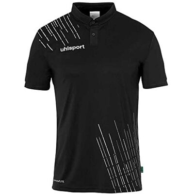 uhlsport Sportpolo för män, Svart/vit, XXL uhlsport Sportpolo för män, Svart/vit, XXL