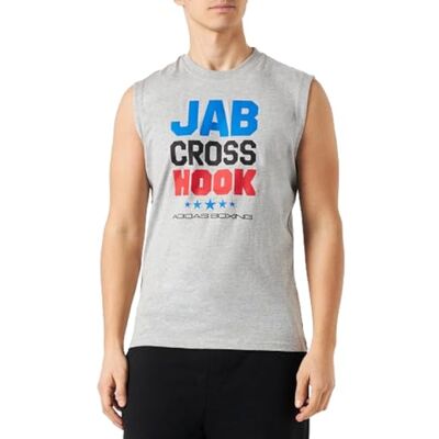 adidas boxning Jch Sleeveless T-shirt, medium grå heatherblack, M blandad, Medium grå ljung, M adidas boxning Jch Sleeveless T-shirt, medium grå heatherblack, M blandad, Medium grå ljung, M