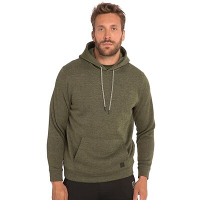 JAY-PI Huvtröja för män, utomhus, stickad fleece, huva, kängurufickor sweatshirt, oliv, 4XL JAY-PI Huvtröja för män, utomhus, stickad fleece, huva, kängurufickor sweatshirt, oliv, 4XL