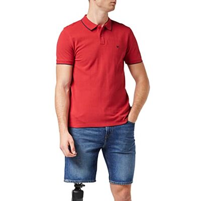 Wrangler Herr Ss Polo Tee Red pikétröjor, Röd (Röd X47), S Wrangler Herr Ss Polo Tee Red pikétröjor, Röd (Röd X47), S