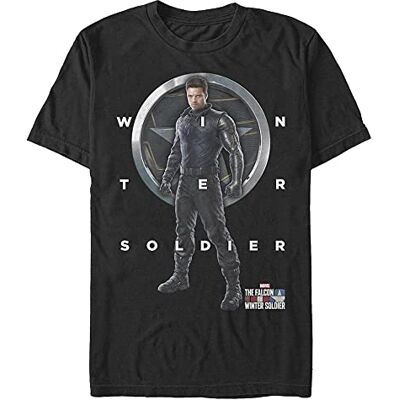 Marvel Unisex The Falcon And The Winter Soldier Winter Soldier Grid Text Organic Kortärmad T-shirt, svart, XL Marvel Unisex The Falcon And The Winter Soldier Winter Soldier Grid Text Organic Kortärmad T-shirt, svart, XL