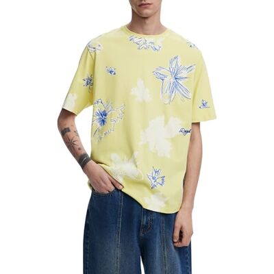Desigual TS_Jorge T-shirt för män, grön, M Desigual TS_Jorge T-shirt för män, grön, M