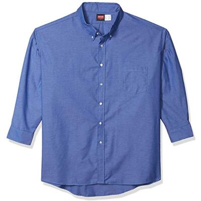 Red Kap Men's Tall Size Long Solid Oxford Executive Shirt, French Blue, 21.5'' Neck 36" Sleeve Red Kap Men's Tall Size Long Solid Oxford Executive Shirt, French Blue, 21.5'' Neck 36" Sleeve