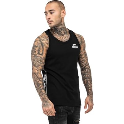 Lonsdale Herr singlet normal passform CLOUSTA, svart/vit, S, 117532 Lonsdale Herr singlet normal passform CLOUSTA, svart/vit, S, 117532