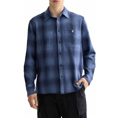 Scotch & Soda mäns shadow Check skjorta, Peacoat Shadow Check 401, XXL Scotch & Soda mäns shadow Check skjorta, Peacoat Shadow Check 401, XXL