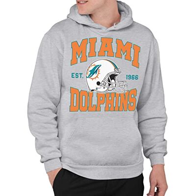 Junk Food Unisex Arizona Cardinals Team hjälm vuxen fleece huvtröja tröja med huva, Miami delfiner Athletic Heather, M Junk Food Unisex Arizona Cardinals Team hjälm vuxen fleece huvtröja tröja med huva, Miami delfiner Athletic Heather, M