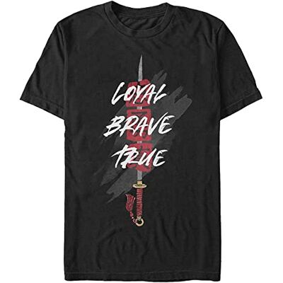 Disney Unisex Mulan: Live Action Sword Insignia Organic kortärmad T-shirt, svart, XXL Disney Unisex Mulan: Live Action Sword Insignia Organic kortärmad T-shirt, svart, XXL
