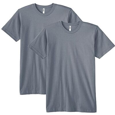 American Apparel T-shirt, Asfalt (2-pack), L American Apparel T-shirt, Asfalt (2-pack), L