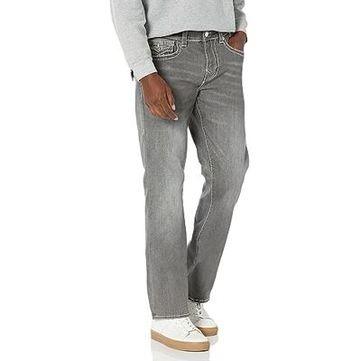 True Religion Herr Ricky Big T Straight Flap JeanJeans, Krita grå, 31 True Religion Herr Ricky Big T Straight Flap JeanJeans, Krita grå, 31