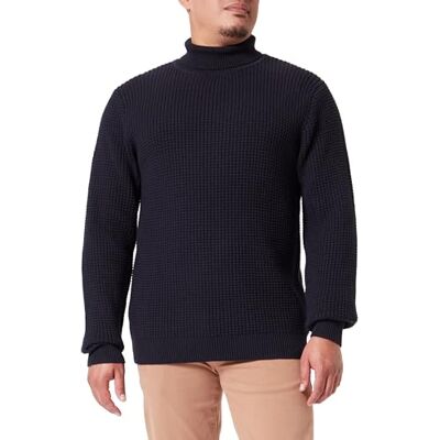 CASUAL FRIDAY Cfkarl structured rollneck stickad tröja, 194013/Dark Navy, XL CASUAL FRIDAY Cfkarl structured rollneck stickad tröja, 194013/Dark Navy, XL