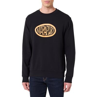 Napapijri Bine Sweatshirt svart, Svart, XL Napapijri Bine Sweatshirt svart, Svart, XL