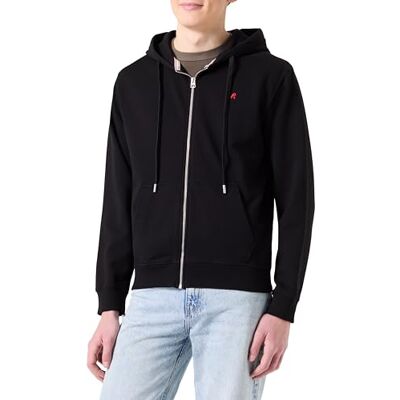 Replay herr regular fit sweatjacka huvtröja med huva, 098 svart, XS Replay herr regular fit sweatjacka huvtröja med huva, 098 svart, XS