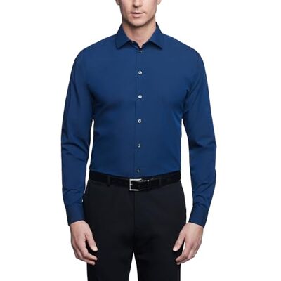 Kenneth Cole Herrskjorta med normal passform, Medium Blå, 15"-15.5" Neck 34"-35" Sleeve Kenneth Cole Herrskjorta med normal passform, Medium Blå, 15"-15.5" Neck 34"-35" Sleeve