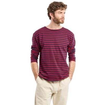 Armor-lux Armor Lux Marinière Loctudy T-shirt för män, Blå (455 Navire/Braise 455), L Armor-lux Armor Lux Marinière Loctudy T-shirt för män, Blå (455 Navire/Braise 455), L