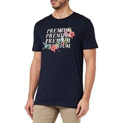 JACK & JONES mäns JPRBLABIRDY Print SS Tee Crew Neck FST T-shirt, perfekt marinblå, L, Perfekt marinblå, L JACK & JONES mäns JPRBLABIRDY Print SS Tee Crew Neck FST T-shirt, perfekt marinblå, L, Perfekt marinblå, L
