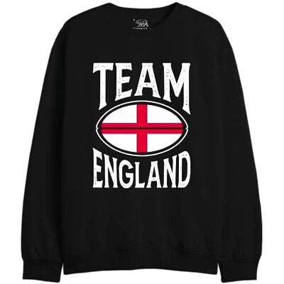 REPUBLIC OF CALIFORNIA "Team England" UXREPCZSW047 sweatshirt herr, svart, storlek L, svart, L REPUBLIC OF CALIFORNIA "Team England" UXREPCZSW047 sweatshirt herr, svart, storlek L, svart, L