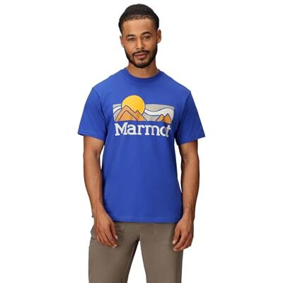 Marmot Coastal Tee SS Outdoor Oxide Blue L klar T-shirt Marmot Coastal Tee SS Outdoor Oxide Blue L klar T-shirt