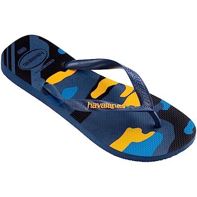 Havaianas Top Camu, tåavskiljare män, Indigoblå, 33/34 EU Havaianas Top Camu, tåavskiljare män, Indigoblå, 33/34 EU