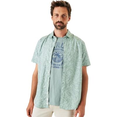 Garcia Q41090_herr skjorta ss, Light Sage, S Garcia Q41090_herr skjorta ss, Light Sage, S