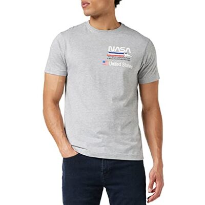 Nasa Plane Aeronautics T-shirt för män, Grå (grå gråt), S Nasa Plane Aeronautics T-shirt för män, Grå (grå gråt), S