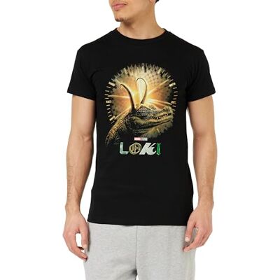 Marvel "Crocodile Loki Multiverse MelokiMTS033" T-shirt för herr, svart, storlek XS, svart, XS Marvel "Crocodile Loki Multiverse MelokiMTS033" T-shirt för herr, svart, storlek XS, svart, XS