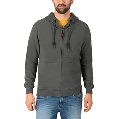 Timezone Cosy Hoodie jacka huvtröja för män, Korvsvart, S Timezone Cosy Hoodie jacka huvtröja för män, Korvsvart, S
