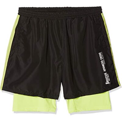 BOXEUR DES RUES Boxeur de rues män av polyester dubbla shorts, svart, XXL BOXEUR DES RUES Boxeur de rues män av polyester dubbla shorts, svart, XXL