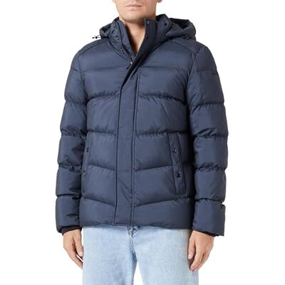 Geox M Sandford-jacka för män, svart/asfalt, 48 Geox M Sandford-jacka för män, svart/asfalt, 48