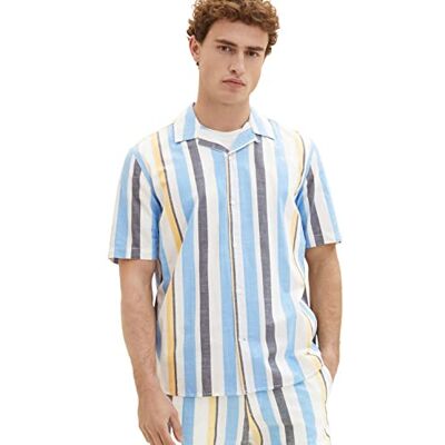 TOM TAILOR Herr 1036217 skjorta, 31778-blå flerfärgad Big Stripe, XXL, 31778 – Blå Multicolor Big Stripe, XXL TOM TAILOR Herr 1036217 skjorta, 31778-blå flerfärgad Big Stripe, XXL, 31778 – Blå Multicolor Big Stripe, XXL