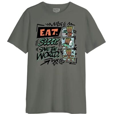 Marvel T-shirt herr, kaki, XS Marvel T-shirt herr, kaki, XS