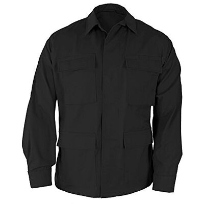 Propper uniform Bdu kappa jacka för män Black, 60% Cotton, 40% Polyester XL Long Propper uniform Bdu kappa jacka för män Black, 60% Cotton, 40% Polyester XL Long