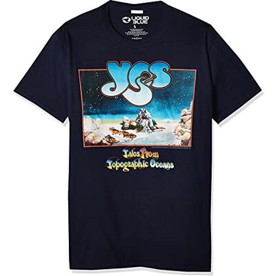 Liquid Blue Unisex Ja Tales från TopGraphic Ocean T-Shirt, Marinblå, S Liquid Blue Unisex Ja Tales från TopGraphic Ocean T-Shirt, Marinblå, S