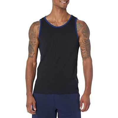 Amazon Essentials Men's Linne smal passform, Blå/Svart, S Amazon Essentials Men's Linne smal passform, Blå/Svart, S