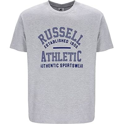 Russell Athletic T-shirt herr, New Grey Marl, S Russell Athletic T-shirt herr, New Grey Marl, S