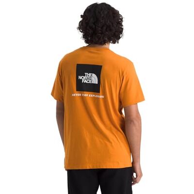 THE NORTH FACE Evolution Box Nse Regular Short Sleeve T-tröja för män, Dust Orange, L THE NORTH FACE Evolution Box Nse Regular Short Sleeve T-tröja för män, Dust Orange, L