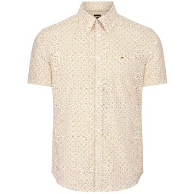 Merc Ogden herr retro tryckt skjorta i oker, XXL, Okar, XXL Merc Ogden herr retro tryckt skjorta i oker, XXL, Okar, XXL