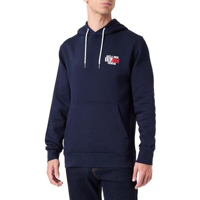 JACK & JONES Huvtröja för män, marinblå blazer, S JACK & JONES Huvtröja för män, marinblå blazer, S