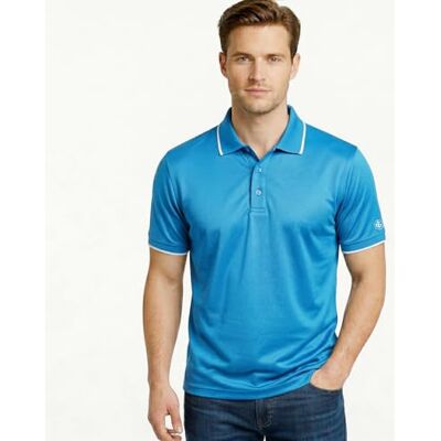 Island Green herr Igts1899 mäns ryggoke detalj stretch snabbtorkande prestanda golf polo skjorta golf pikétröja (paket med 1) Island Green herr Igts1899 mäns ryggoke detalj stretch snabbtorkande prestanda golf polo skjorta golf pikétröja (paket med 1)