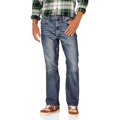 Amazon Essentials mäns jeans med rak passform, medium tvätt, 32 B x 29 L Amazon Essentials mäns jeans med rak passform, medium tvätt, 32 B x 29 L
