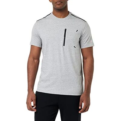 Champion Legacy X-pro blixtlås ficka S/S T-shirt, grigio melange, S Champion Legacy X-pro blixtlås ficka S/S T-shirt, grigio melange, S