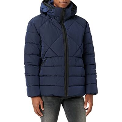TOM TAILOR Herr buffertjacka med huva 1032484, 10668 Sky Captain Blue, XXL TOM TAILOR Herr buffertjacka med huva 1032484, 10668 Sky Captain Blue, XXL