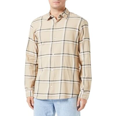 JACK & JONES Bestseller A/S Herr Jorjoshua Check Shirt Ls fritidsskjorta, Cornstalk, L JACK & JONES Bestseller A/S Herr Jorjoshua Check Shirt Ls fritidsskjorta, Cornstalk, L