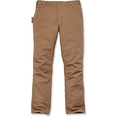 Carhartt 103339.211.S447 rak passform stretch anka herr hängselbyxor, brun, W40/L32 storlek Carhartt 103339.211.S447 rak passform stretch anka herr hängselbyxor, brun, W40/L32 storlek
